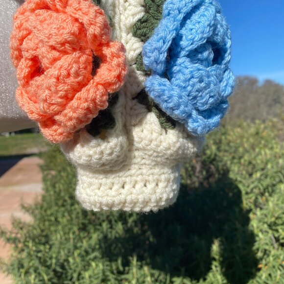 Handmade Crochet Flower Cardigan - Picture 6 of 11